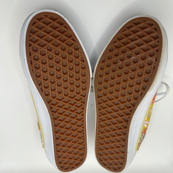 Vans Old Skool Floral Print‎ Yellow 60s groovy Women Size 6.5 psychedelic trippy - Picture 6 of 6